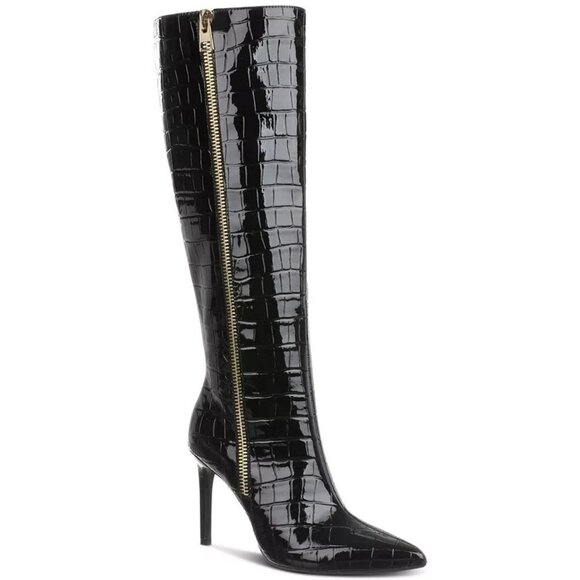 I.N.C. International Concepts Sabrinaa Zip Knee-High Boots Black Size 6.5  $159 - Picture 2 of 3